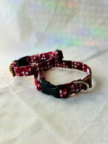 Red Houndstooth Tiny Collar